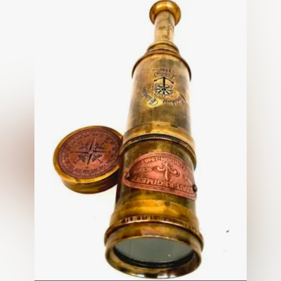 Scout Regiment Brass Telescope 19" London 1940 Broadhurt Clarkson Antique Rep... - Picture 7 of 7